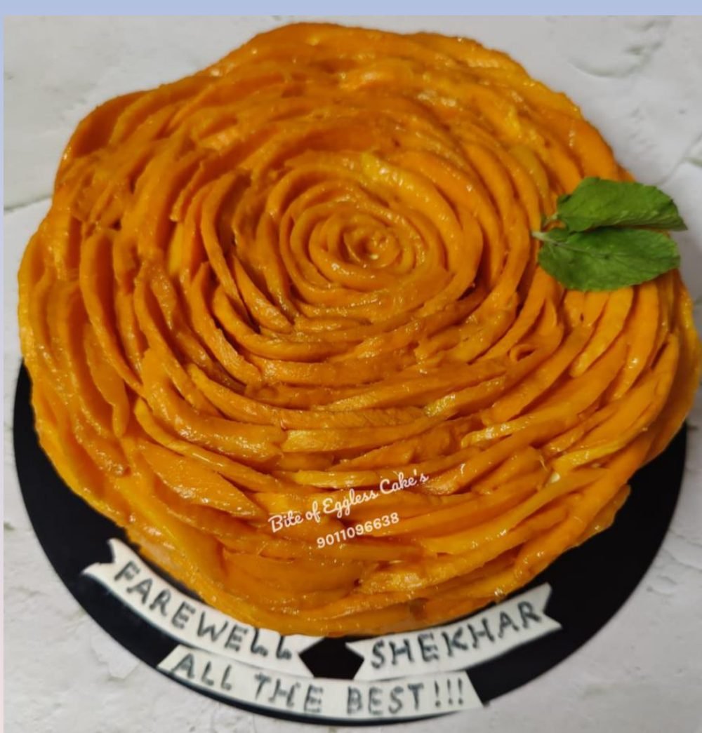 Mango Rose Celebration Cake